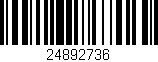 Código de barras (EAN, GTIN, SKU, ISBN): '24892736'