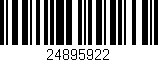 Código de barras (EAN, GTIN, SKU, ISBN): '24895922'