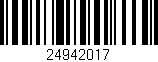 Código de barras (EAN, GTIN, SKU, ISBN): '24942017'