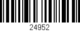 Código de barras (EAN, GTIN, SKU, ISBN): '24952'