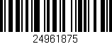Código de barras (EAN, GTIN, SKU, ISBN): '24961875'