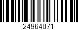 Código de barras (EAN, GTIN, SKU, ISBN): '24964071'