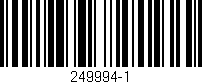 Código de barras (EAN, GTIN, SKU, ISBN): '249994-1'