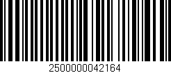 Código de barras (EAN, GTIN, SKU, ISBN): '2500000042164'