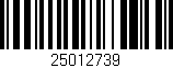 Código de barras (EAN, GTIN, SKU, ISBN): '25012739'