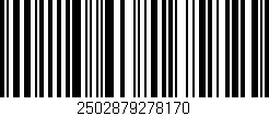 Código de barras (EAN, GTIN, SKU, ISBN): '2502879278170'