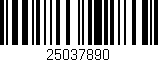 Código de barras (EAN, GTIN, SKU, ISBN): '25037890'