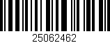 Código de barras (EAN, GTIN, SKU, ISBN): '25062462'