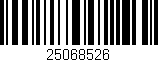 Código de barras (EAN, GTIN, SKU, ISBN): '25068526'