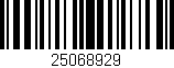Código de barras (EAN, GTIN, SKU, ISBN): '25068929'