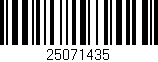 Código de barras (EAN, GTIN, SKU, ISBN): '25071435'