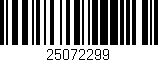 Código de barras (EAN, GTIN, SKU, ISBN): '25072299'
