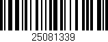 Código de barras (EAN, GTIN, SKU, ISBN): '25081339'