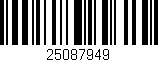 Código de barras (EAN, GTIN, SKU, ISBN): '25087949'