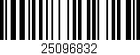 Código de barras (EAN, GTIN, SKU, ISBN): '25096832'