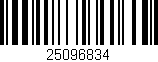 Código de barras (EAN, GTIN, SKU, ISBN): '25096834'