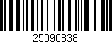 Código de barras (EAN, GTIN, SKU, ISBN): '25096838'