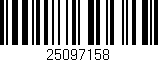 Código de barras (EAN, GTIN, SKU, ISBN): '25097158'