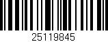 Código de barras (EAN, GTIN, SKU, ISBN): '25119845'