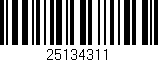 Código de barras (EAN, GTIN, SKU, ISBN): '25134311'