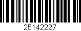 Código de barras (EAN, GTIN, SKU, ISBN): '25142227'