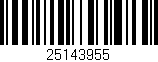 Código de barras (EAN, GTIN, SKU, ISBN): '25143955'