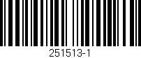 Código de barras (EAN, GTIN, SKU, ISBN): '251513-1'