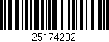 Código de barras (EAN, GTIN, SKU, ISBN): '25174232'