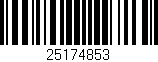 Código de barras (EAN, GTIN, SKU, ISBN): '25174853'