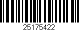 Código de barras (EAN, GTIN, SKU, ISBN): '25175422'