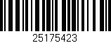 Código de barras (EAN, GTIN, SKU, ISBN): '25175423'