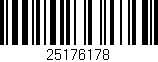 Código de barras (EAN, GTIN, SKU, ISBN): '25176178'