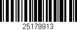 Código de barras (EAN, GTIN, SKU, ISBN): '25179913'