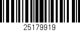Código de barras (EAN, GTIN, SKU, ISBN): '25179919'