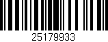 Código de barras (EAN, GTIN, SKU, ISBN): '25179933'