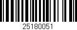 Código de barras (EAN, GTIN, SKU, ISBN): '25180051'