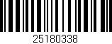 Código de barras (EAN, GTIN, SKU, ISBN): '25180338'