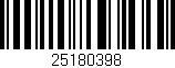 Código de barras (EAN, GTIN, SKU, ISBN): '25180398'