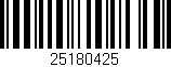 Código de barras (EAN, GTIN, SKU, ISBN): '25180425'