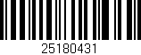 Código de barras (EAN, GTIN, SKU, ISBN): '25180431'