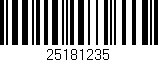Código de barras (EAN, GTIN, SKU, ISBN): '25181235'