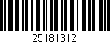 Código de barras (EAN, GTIN, SKU, ISBN): '25181312'