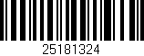 Código de barras (EAN, GTIN, SKU, ISBN): '25181324'