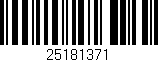 Código de barras (EAN, GTIN, SKU, ISBN): '25181371'