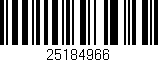 Código de barras (EAN, GTIN, SKU, ISBN): '25184966'