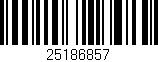 Código de barras (EAN, GTIN, SKU, ISBN): '25186857'