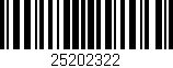 Código de barras (EAN, GTIN, SKU, ISBN): '25202322'