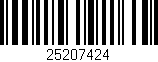 Código de barras (EAN, GTIN, SKU, ISBN): '25207424'