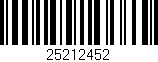 Código de barras (EAN, GTIN, SKU, ISBN): '25212452'