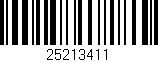 Código de barras (EAN, GTIN, SKU, ISBN): '25213411'